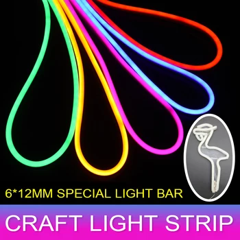LED Neon Strip 12V lavspænding Cuttable Silikone, Vandtæt Belysning Strenge SMD 2835 120Lights/M Dekorative Lys Nat