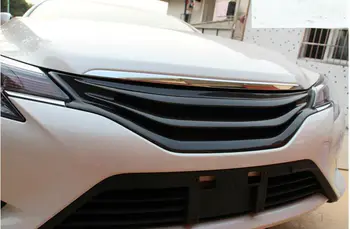 GS-stil ægte Carbon fiber bil foran Grill gitter for Nye TOYOTA MARK X REIZ 2013-2018, auto tuning
