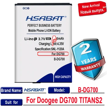 HSABAT Top Mærke 0 Cyklus Nyeste Batteri til Doogee DG700 TITANS2 BDG700 B-DG700 inden for tracking nummer
