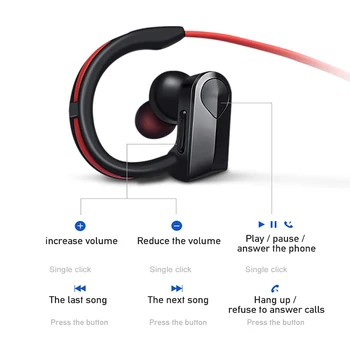 K98 Trådløse Hovedtelefoner til en Bluetooth-Øresneglens Sport Kører Trådløse Hovedtelefoner Stereo hovedtelefoner Headset med mikrofon til iPhone Xiaomi