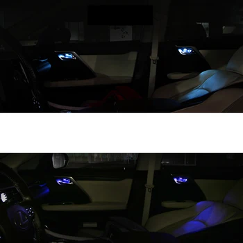 Lsrtw2017 til Lexus Rx RX300 RX200t RX450h Bil Indvendig Dør Skål Atmosfære Lys Dekorativt Interiør Lister Tilbehør