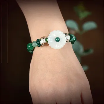 Natursten Charme Armbånd Til Kvinder Smykker Jade, Agat Perler Venskab Armbånd Kæde Vintage Håndlavet Armbånd Engros
