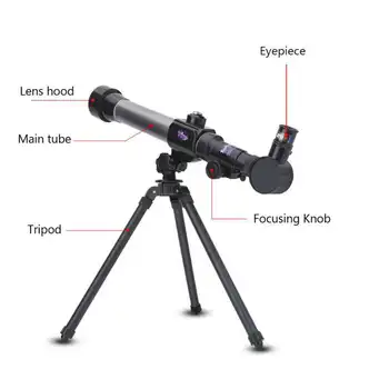 Offentlig Monokulare Plads Astronomisk Teleskop Med En Bærbar Stativ Spotting Scope Teleskop Børn Børn Pædagogiske Gave Toy