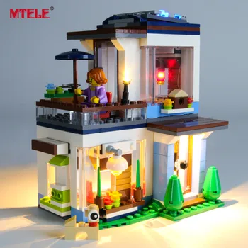 MTELE Brand LED Light Up Kit Til 31068 Skaberen Modulære Moderne Hjem