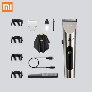 2020 Nye Xiaomi RIWA Hair Clipper Personlige Elektrisk Trimmer Genopladelige Stærk Strøm Stål skærehoved Med LED Skærm, Vaskbar