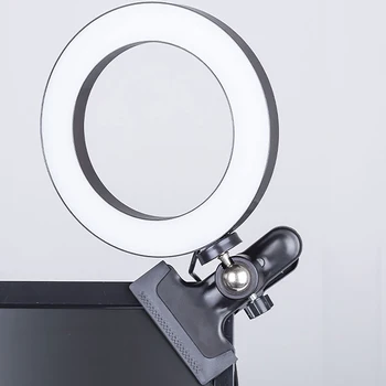 20cm 26cm Foto Studio Selfie LED-Ring Lyset af Lysstyrke Til Youtube-Video, Kamera Studio Med USB-Clip-Holder + Telefon Holder