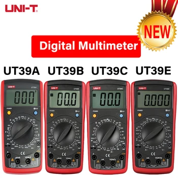 ENHED Manual Digital Multimeter UT39B UT39E 20A 1000V UNI T DC-AC-Volt El-Måling Kondensator Transistor Tester