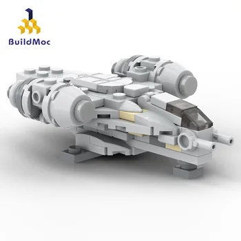 Buildmoc Space Wars Film Tal Rumskib MOC-38715 Jango Mini Razor Crest Model byggesten Legetøj Til Børn Gave