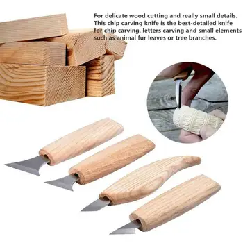 7 Stk DIY Træ Udskærings Kniv Mejsel Træbearbejdning Cutter Træskærerarbejder CutterHand Sæt Værktøj af Høj Styrke Hooked-Snitning Cutter