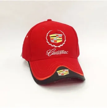Sort Blå Rød Hvid farve Hovedbeklædning Engros sommeren Cadillac Baseball Cap Fritid Hat Hat Logo