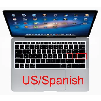Redlai Silikone, Vandtæt Tastatur cover Til 2018 Macbook Air 13 A1932 Touch-ID OS Ind i spansk fransk Thailandske Alfabet Taiwanske