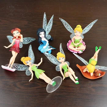 6stk/masse Kawaii Cosplay Dukker Flyvende Flower Action Figurer, Animation Pædagogisk Legetøj til kid gave