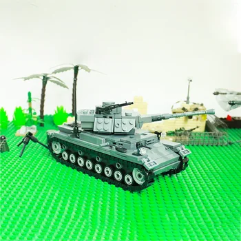 564Pcs MM WWII tyske IV F Medium Kampvogn DIY byggesten MOC Militære Tank Mursten Forsamling Pædagogisk Legetøj Gave