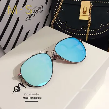 MS 2018 Nye Mode Solbriller Kvinder Eller Mand, Luksus Brand Designer Oversize solbriller Kvindelige solbriller Til Kvinder Girl Briller