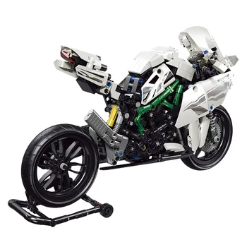 800PCS Motorcykel MC Model byggesten Technic Racing Bil, Motorcykel Køretøj Superbil Mursten Gaver Legetøj til Børn
