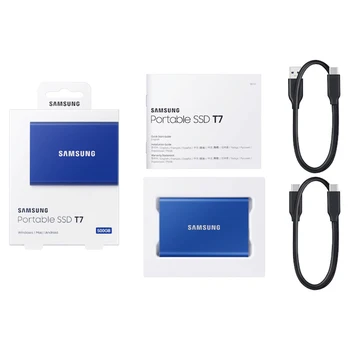 Samsung T7 bærbare SSD NVME 500GB-1TB 2TB Ekstern ssd-Drev Type-C USB-3.2 Gen2 og bagud kompatibel til bærbar