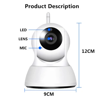 To-Vejs Lyd i HD 720P 1MP nattesyn IP-Kamera Trådløs Mini Kamera Hjem Sikkerhed CCTV WiFi Kamera babyalarm