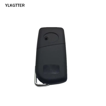 YLKGTTER 3-Knappen Flip Smart Fjernbetjening nøgle til Toyota Aygo Corolla Yaris Camry Verso med 315/433 MHz-4D67 ID67 transponder Chip