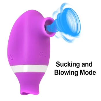 OLO 7 Hastigheder Sex Mundtlig Slikning Klitoris Sugende Vibrator Brystvorte Suger Tungen Vibrerende G-spot Stimulation Sex Legetøj til Kvinder
