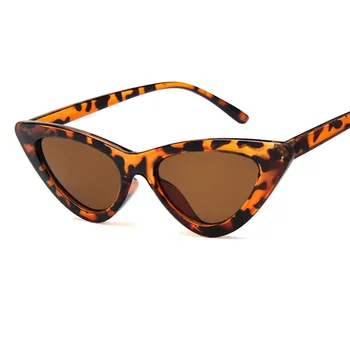 RBRARE 2021 Cat Eye Skygge For Kvinder Mode Solbriller Mærke Kvinde Årgang Trekantede Cateye Briller Sexet Retro Leopard Oculos