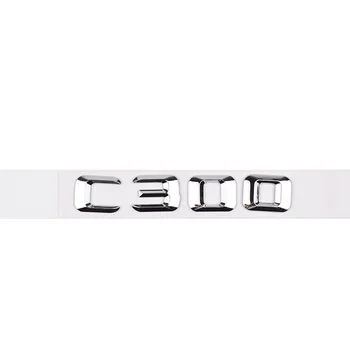 Bagagerummet Bagtil Logo Badge Chrome Breve Til Mercedes Benz W203 W204 W205 C C180 C200 C220 C260 C300 C320 C350 4MATIC Bil Klistermærker