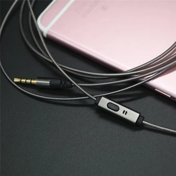 Opgraderet Erstatning for X3 Irock A8 VJJB N1 Hovedtelefon Hovedtelefon Kabel Ledning Med Mikrofon Lydstyrke for xiaomi iphone, mp3-DC-Stik