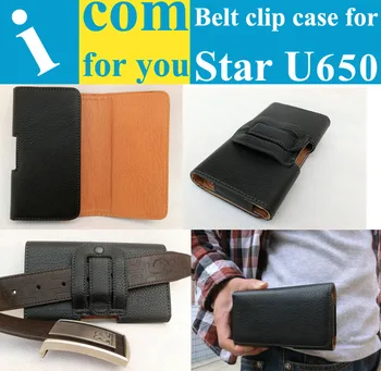 Hylster Belt Clip Læder taske til Star U650(MTK6589T 6.5