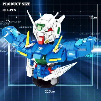 BZDA Kreativitet Mecha Kriger GUD Transformation Robot byggesten Gundam Helte Action Figurer, Mursten Drenge Legetøj børne Gaver