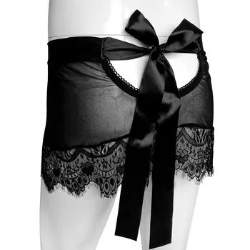 Se Gennem Sexet Wetlook Clubwear Miniskirts Lace-Mini-Shorts til Aften Parter Pole Dancewear Sexet Cosutmes Tøsedreng Nederdele