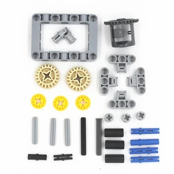 ETFOM Technic 29pcs Technic Differentiale box kit (tandhjul, pins, aksler, bøsninger) pack kompatibel med lego