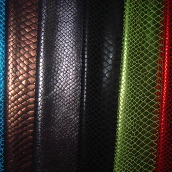 Blød elastisk spandex bronzing stof snake mønster metallisk stretch materiale til dans, gymnastik tøj diy cosplay stof