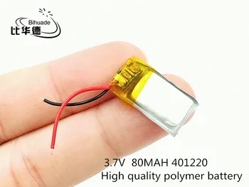 3,7 V lithium-polymer-batteri 041220 401220 80mah MP3-MP4 MP5 Bluetooth-headset