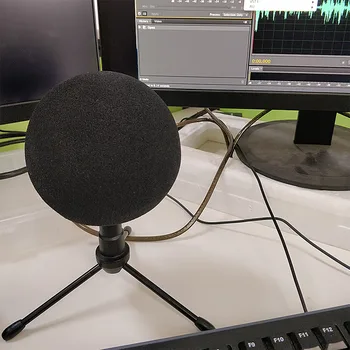 Tilbehør KTV Forrude støvtæt Udskiftning af Forruden Blød Svamp Professionel Mikrofon Dække Muff For Blue Snowball