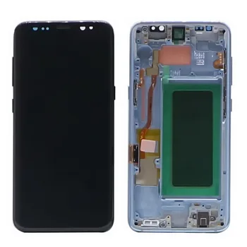 OPRINDELIGE Super AMOLED S8 LCD-For SAMSUNG Galaxy S8 G950 G950F Vise S8 Plus G955 G955F Touch Screen Digitizer med ramme