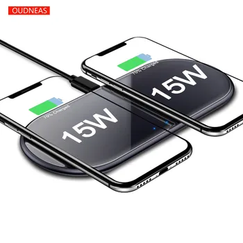 30W QI Trådløse Oplader Til iPhone 11 Pro X XS 8 Samsung, Huawei Xiaomi Dual 15W Hurtig Opladning Glas Dækker Desktop-Pad