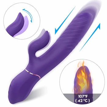 Varme Vibrator Stribe Wand-G Spot Dildo Klitoris Stimulator Skeden Massageapparat Masturbator Voksen Sex Legetøj Til Kvinder, Sex Shop