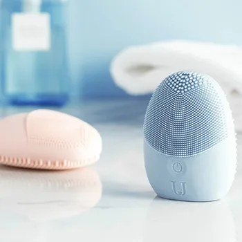 Xiaomi JORDAN & JUDY Ansigt Rengøring Mini Elektrisk Massage Børste Vaskemaskine Vandtæt Silikone Dybt Udrensning Værktøj