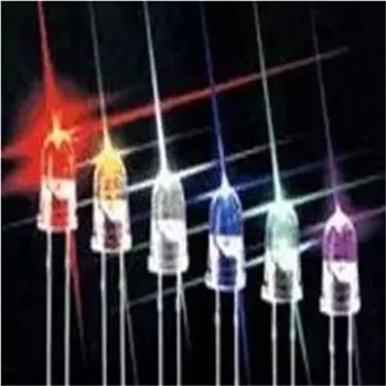 100PCS/masser 3mm Hurtig flash/Blinker Langsomt LED Dioder RGB farveskift Blinkende Gennemsigtig Flerfarvet Flimmer Runde LED-lamper