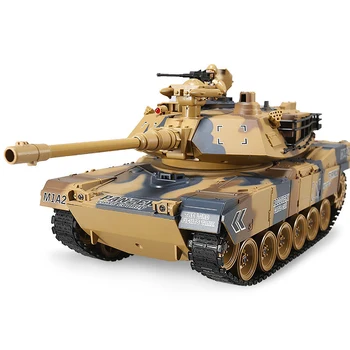 Tyske Tiger 2A6 Kamp Simulering Hær Militære RC Tank 1:18 2,4 G Fjernbetjening Tank Med Røg og Lyd&BB Bullet&Light-Funktionen