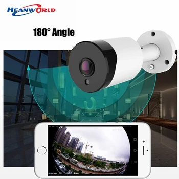Fish Eye Kameraet 180 grader Bullet Kamera 3MP HD IP-Kamera Udendørs med Panoramaudsigt IR Smart Security Kamera CCTV P2P H. 265+ Web-Cam