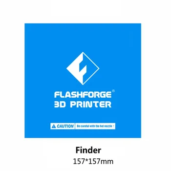 5pcs Flashforge Finder-Finder 2 157*157mm Blå Opvarmet Seng Tape Udskrive Mærkaten Bygge Plade Tape