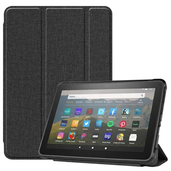 1 Stk Tilfældet for Amazon Fire HD 8 8 Plus 2020 PU, TPU Læder Tablet Beslag Stødsikkert Beskyttende Folde Flip Stå Smart Cover