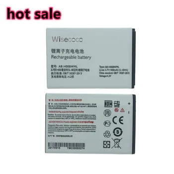 Wisecoco NYE Originale 1400mAh AB1400BWML Batteri Til Philips S308 Mobiltelefon Med Tracking Nummer