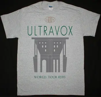 Ultravox World Tour 82 83 Sport Grå T-Shirt Visage Human League Yazoo F