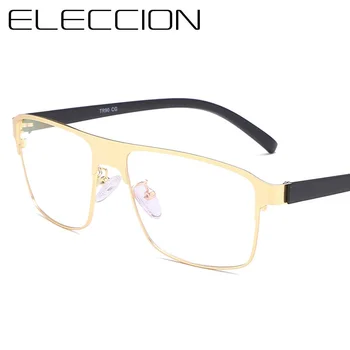 ELECCION Legering Optiske Briller Ramme Mænd Ultralet Pladsen Nærsynethed Recept Briller 2019 Mandlige Fuld Brillerne Klar Linse