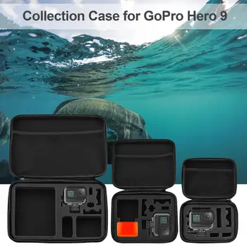 Kamera Taske Tilfælde DIY Rejser Opbevaring Samling EVA Bærbare Stødsikkert Til Gopro Hero 9 Pocket Tilbehør