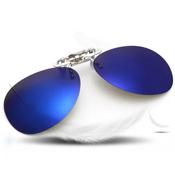 XojoX Polariserede Solbriller Mænd Night Vision Kørsel Beskyttelsesbriller Vintage Mandlige Pilot Clip On Solbrille Kvinder Flip Op Nærsynethed Briller