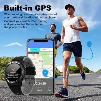 Gandley M7C Smartwatch GPS, Højdemåler, Barometer, Kompas Mænd Kvinder Legering IP67 Vandtæt Udendørs Fitness Smart Ur