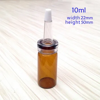 Mini klare og brune glasflasker 3,5,7,8,10,12 ml med blød plast dropper, idé til ompakning af væske