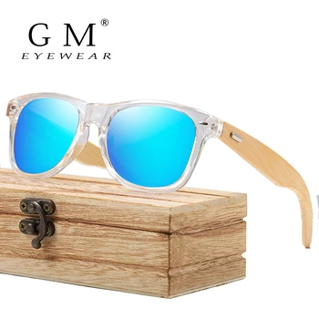 GM Træ-Solbriller Mænd Kvinder Bambus Solbriller Mand Kvinde Rejser, Briller, solbriller Vintage Træ Tempel Briller